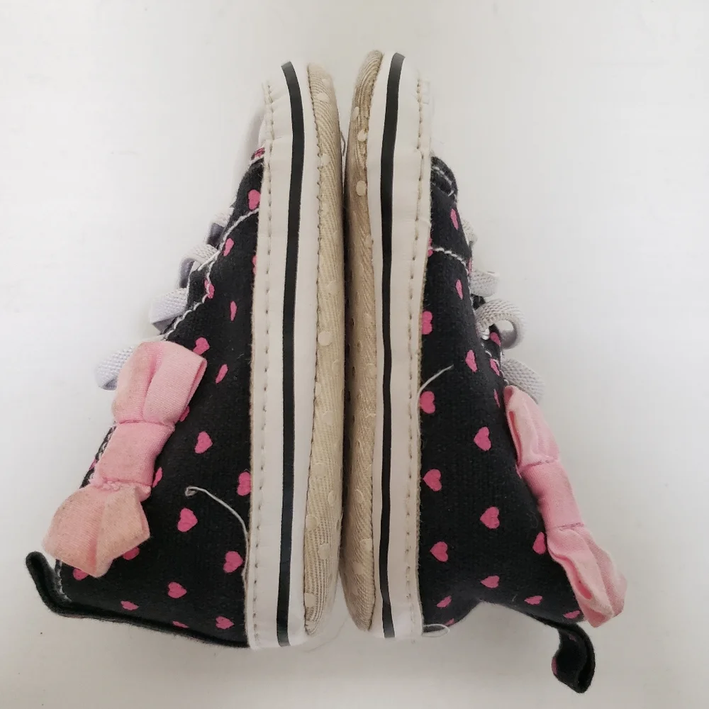 Baby Polka Dotted High Top Sneakers
